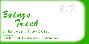balazs trieb business card